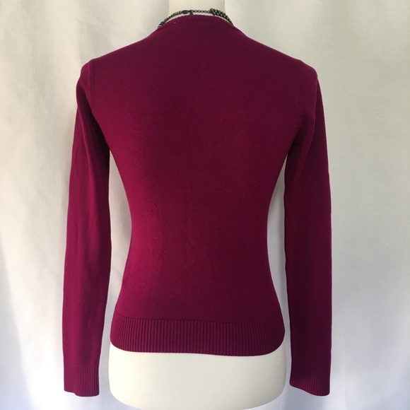 Hot Pink Petite Sz 10 Small Long Sleeve Cardigan - Picture 2 of 8